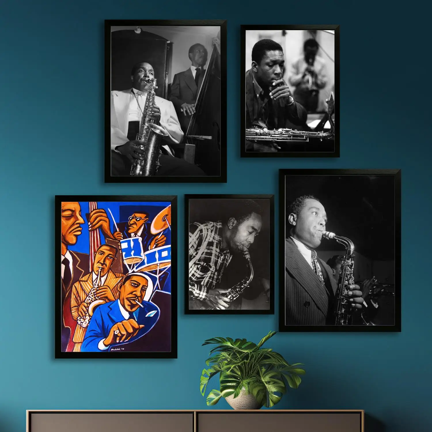 Charlie Parker Canvas Art Poster and Wall Art, Picture Print, Modern Family, Bedroom Decor, Posters,Decorative painting