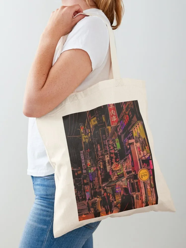 Itaewon - Seoul by night Tote Bag shopper bag woman Eco bag Candy bags