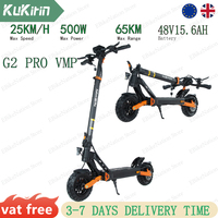 KUKIRIN G2 PRO VMP Electric Scooter: 500W Motor, 48V 15.6Ah Battery, 65KM Range, 25km/h Speed, 9\
