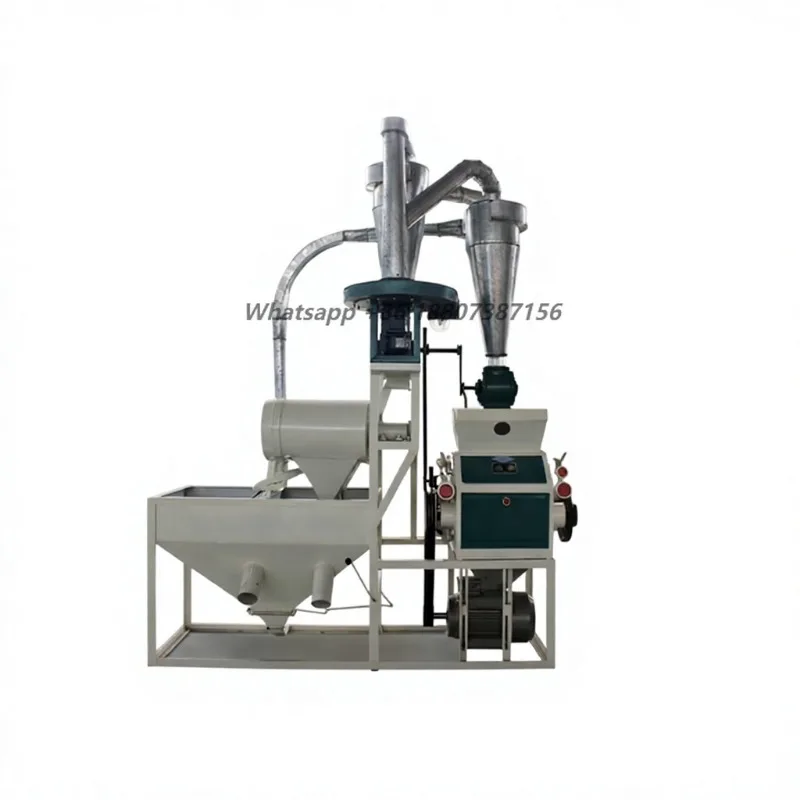 Whole Wheat Flour Motor-Driven Grinding Production Line Integrated Wheat Cleaning Milling Equipment with High Capacity