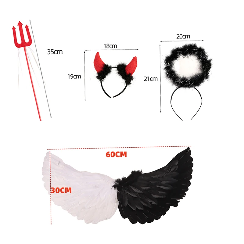 1PC Layout di scena Festa Decorazioni natalizie Ali di piume d'angelo Puntelli per feste Bambini Donne Ragazze Sfilata di spettacoli