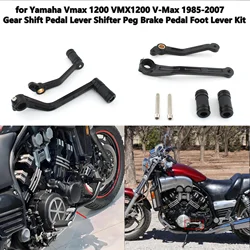 for Yamaha Vmax 1200 VMX1200 V-Max 1985-2007 Gear Shift Pedal Lever Shifter Peg Brake Pedal Foot Lever Kit