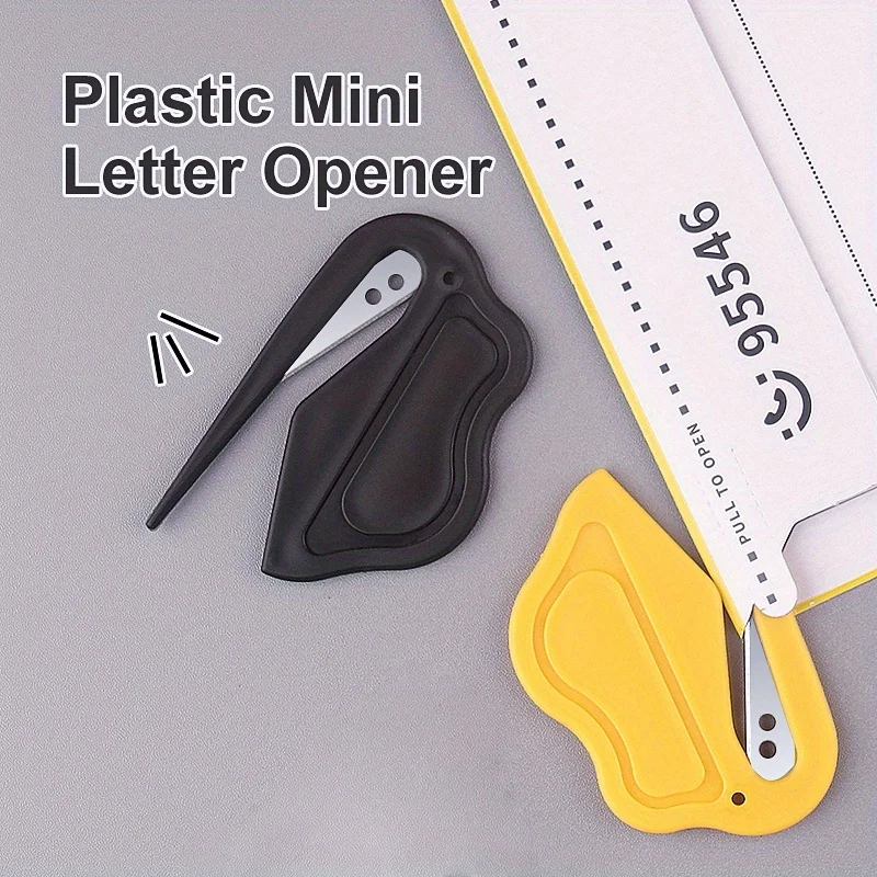 3pcs Multicolor Plastic Envelope Opener-Perfect for Letters, Mattress Covers, and Box Cutting