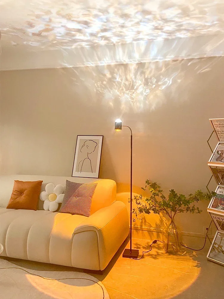 

Атмосферная лампа с рисунком воды, лампа для заката, напольный светильник, фон для гостиной, закат, Фотофон