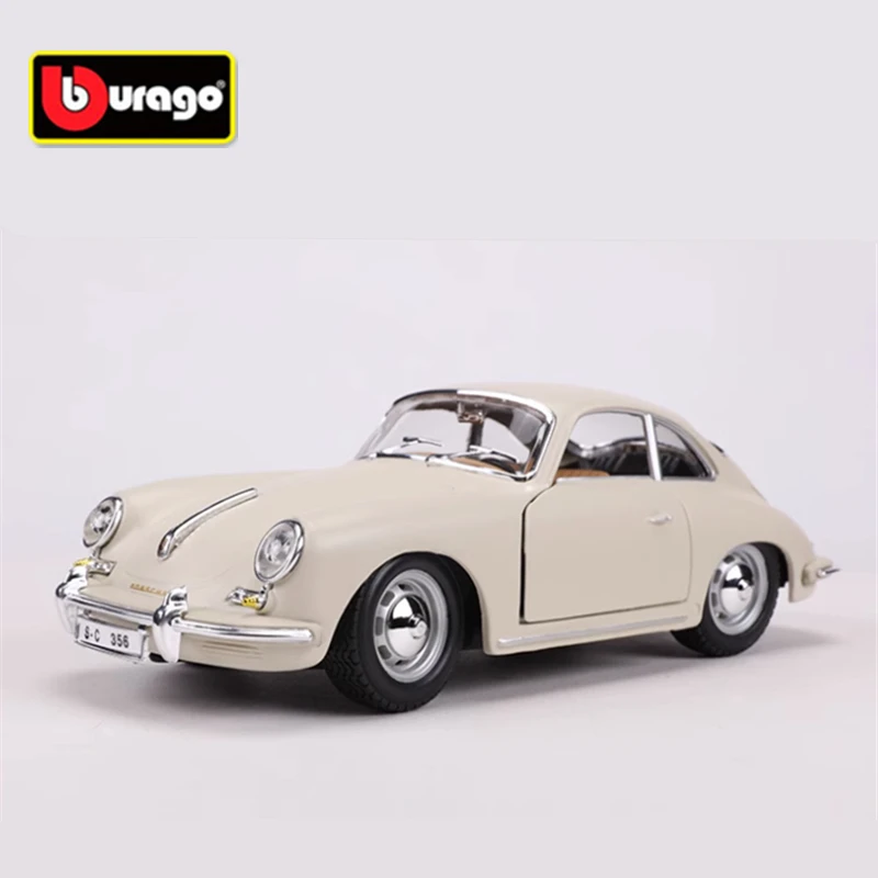 Bburago 1:24 Porsche 356B Coupe Alloy Car Model Simulation Diecasts Metal Classic Sports Car Model Collection Childrens Toy Gift