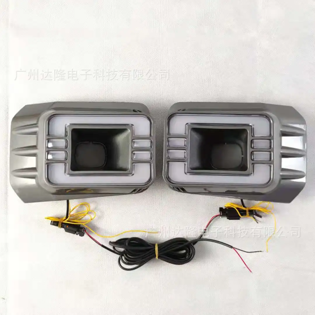 مناسبة لـ 20-21 تويوتا هايلكس أضواء النهار الجري 2021 هايلكس ريفو أضواء الضباب الإصدار العالي #6