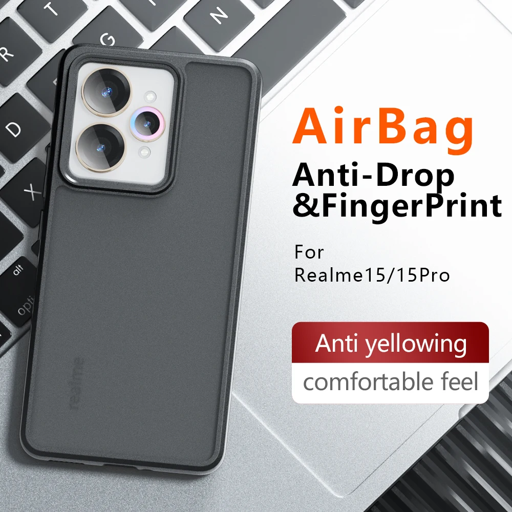 ل Realme 15 حافظة حدود من البولي يوريثان ثلاثية الأبعاد حافظة أزرار متكاملة ممن لهم Realme 15 Pro غطاء وسادة هوائية مضاد للسقوط Coques Realme 12 13 14