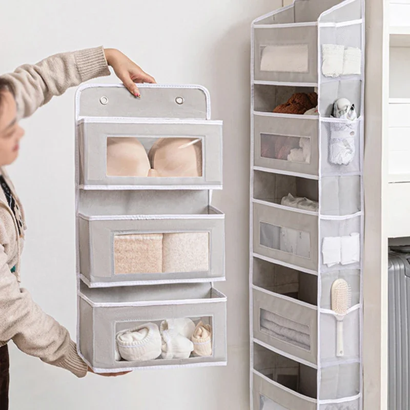 

Over Door Hanging Storage Bag - Multi-Purpose Wall Organizer For Dorm Room - Phone & Essentials Holder - Space Saving Design
