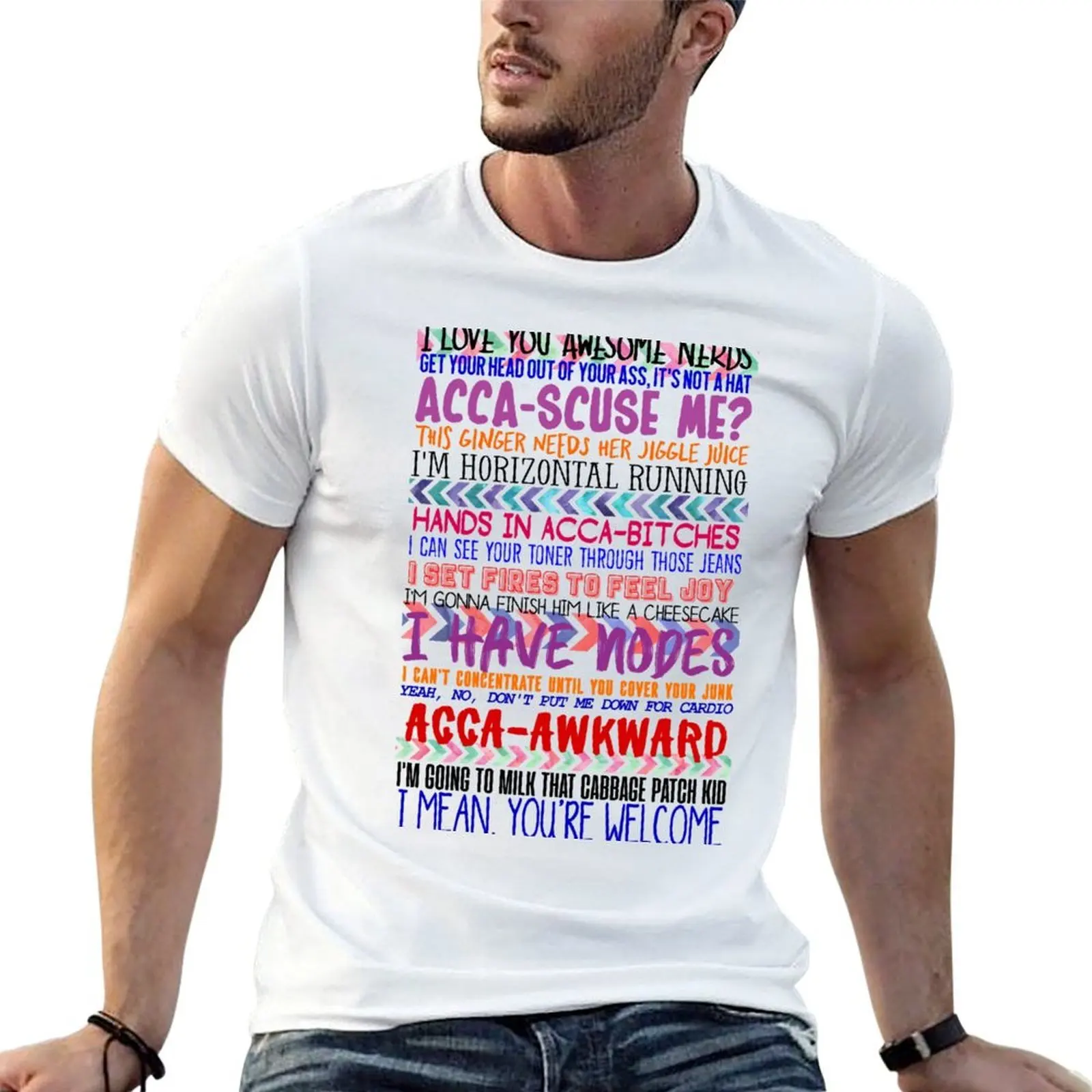 Pitch Perfect Quotes T-Shirt essential t shirt t shirt man cotton t shirts for man cotton T-shirt