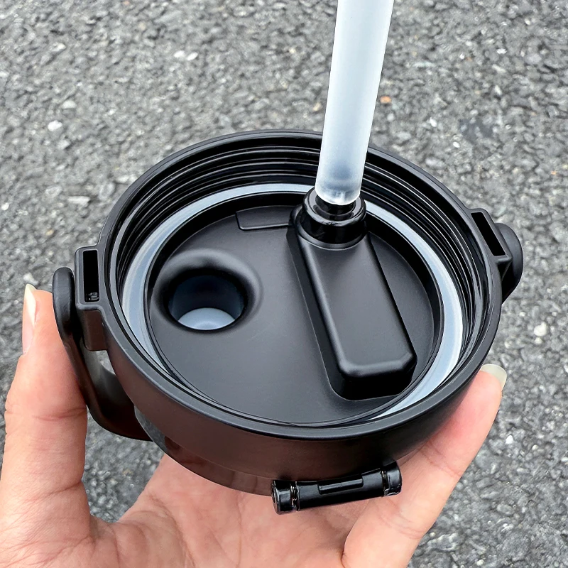 1 Stück 2000ml Eis- und Wärmeisolierter Trinkbecher, Tragbare Outdoor-Sportflasche, Einfacher und Modischer Becher – Detail 3