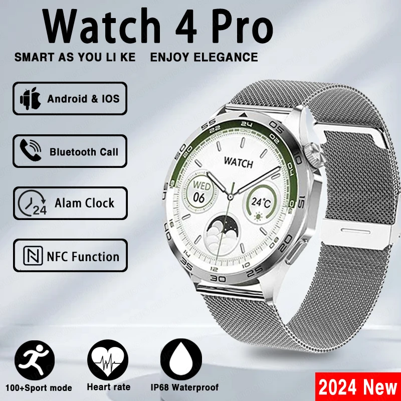 

For HUAWEI GT5 Plus GPS NFC 2024 Smart Watch Men 466*466 AMOLED Screen Heart rate Bluetooth Call IP68 Waterproof Man Smartwatch