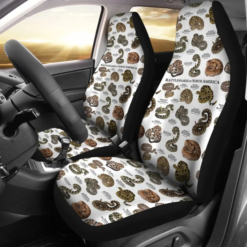 

Snake Car Seat Covers,Pack of 2 Universal Front Seat Protective Cover
