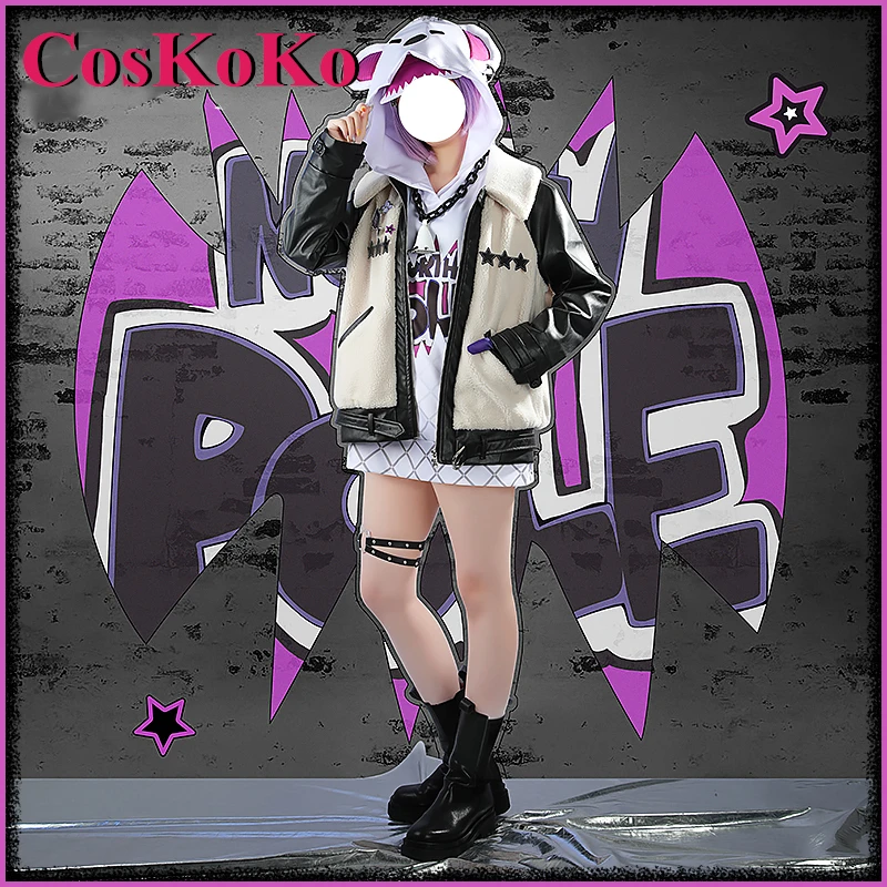 【Customized】CosKoKo Selen Tatsuki Cosplay Anime VTuber Costume Gorgeous Sweet Lovely Uniform Halloween Party Role Play Clothing