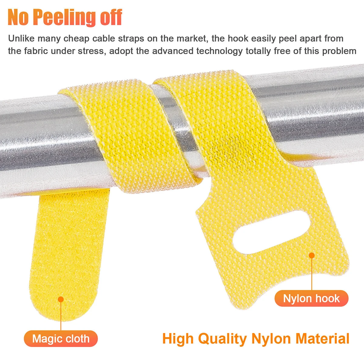 1/10/50/100/200pcs Reusable Cable Ties Plastics Nylon Hook Loop Wrap Zip Bundle Fastener Straps Detachable T-type Wire Organizer