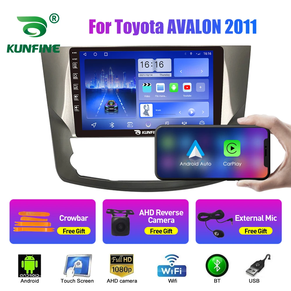 10.33 Inch Car Radio For Toyota AVALON 2011 2Din Android Octa Core Car Stereo DVD GPS Navigation Player QLED Screen Carplay