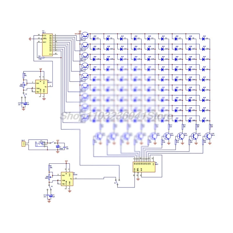 9x9 matriz de pontos 81 leds perseguindo projeto de solda prática diversão kit diy kits de solda eletrônica DC5-9V led rastreamento luz jogo kit