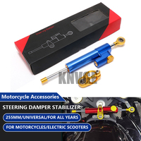 255MM Universal Motorcycle Steering Damper Stabilizer for YAMAHA HONDA KAWASAKI SUZUKI DUCATI BMW Electric Scooter