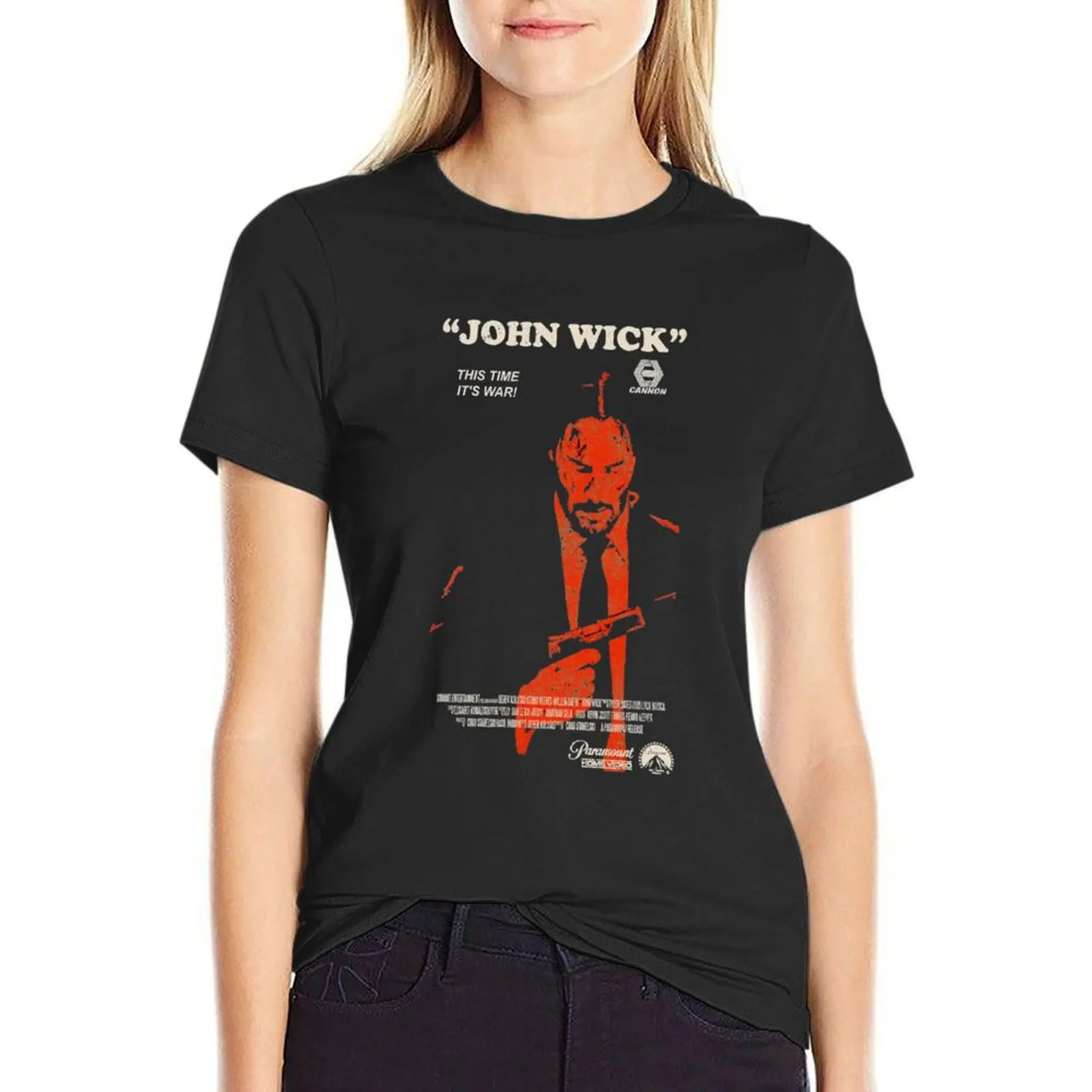 John Wick VHS T-Shirt Aesthetic clothing Female clothing korean fashion Woman T-shirts