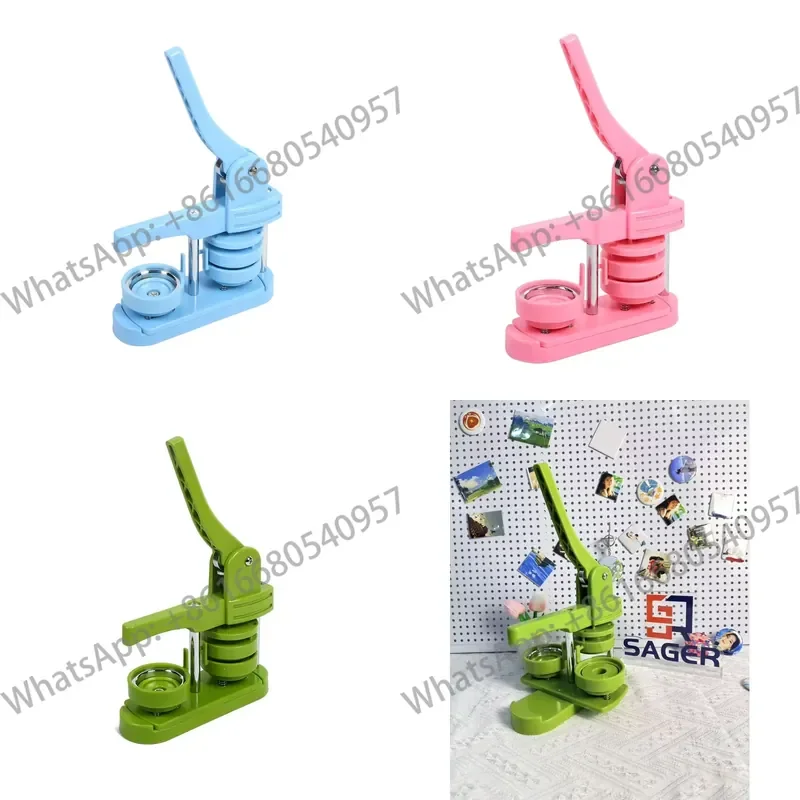 Custom High Quality Manual New Button Badge Making Machine ST-58 Aluminium Magnet Maker SAGER