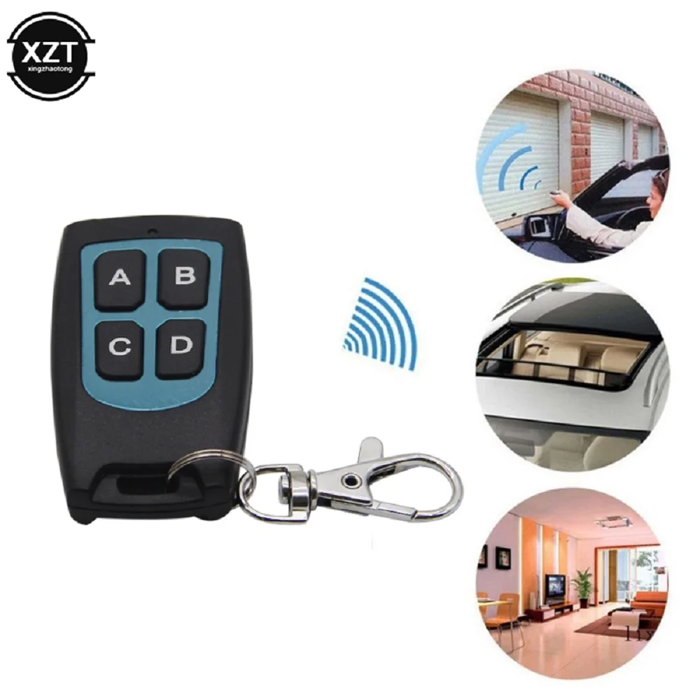 433MHz RF Copy Remote Control Clone Function Transmitter for Garage Door Lighting/Battery Car Alarm Copy Remote Control Garage