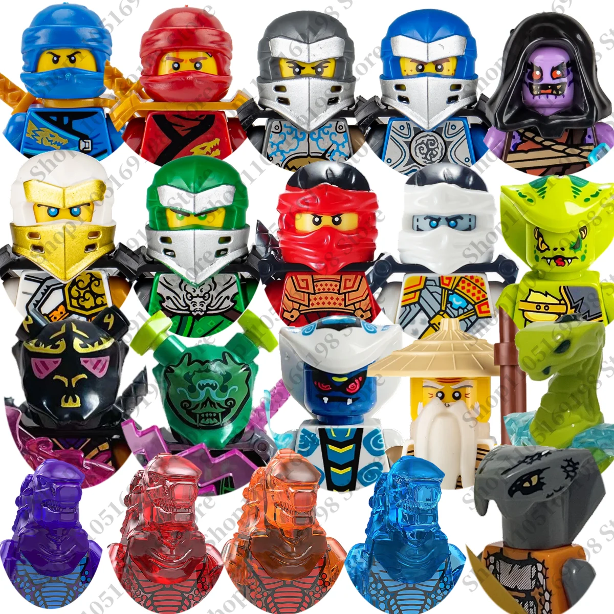 Ninja speelgoed Bouwsteen beeldje poppen kinderen mini baksteen poppen montage puzzels feest Festival geschenken