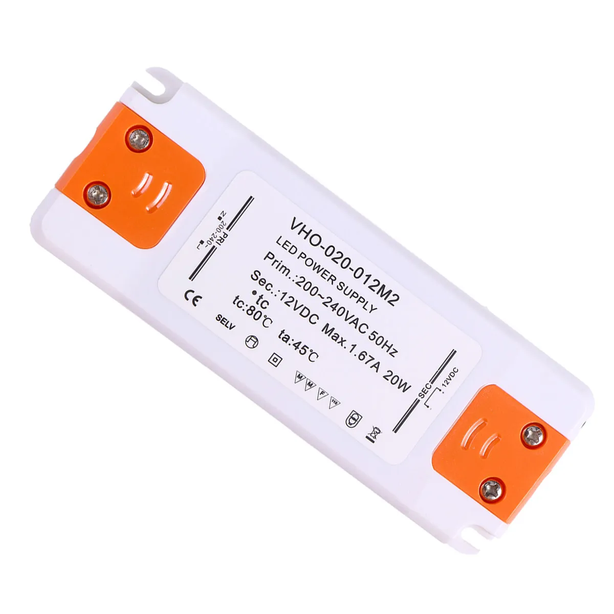 12V 20W LED Driver Converter Ultra- -Saving Power Supply for LED Bulb Lights Low Consumption Long Service