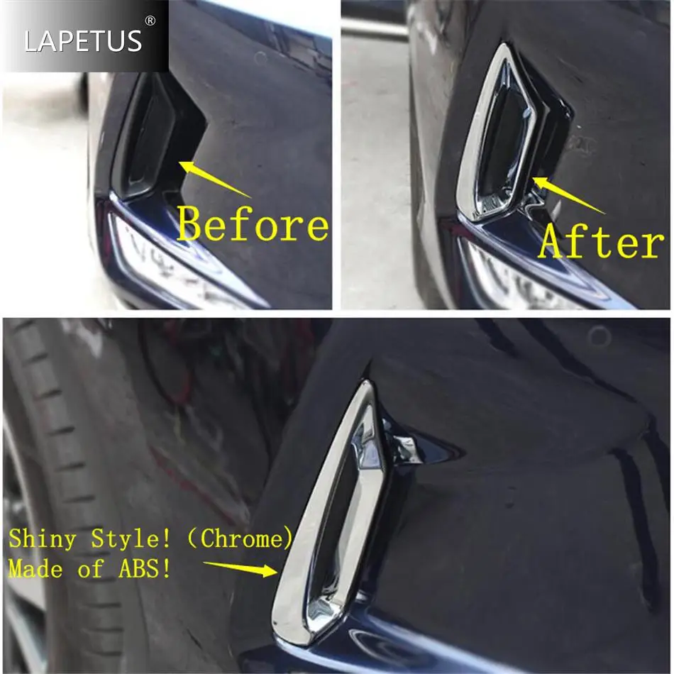 

Front Bumper Fog Lights Foglight Lamps Frame Decoration Cover Trim Fit For Lexus RX 300 450h 2020 2021 Car Chrome Accessories