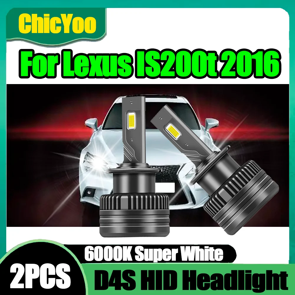 

2PCS 6000K White Canbus No error LED Headlight Bulbs 120W HID Xenon Lights 30000LM High Power Auto Lamps For Lexus IS200t 2016