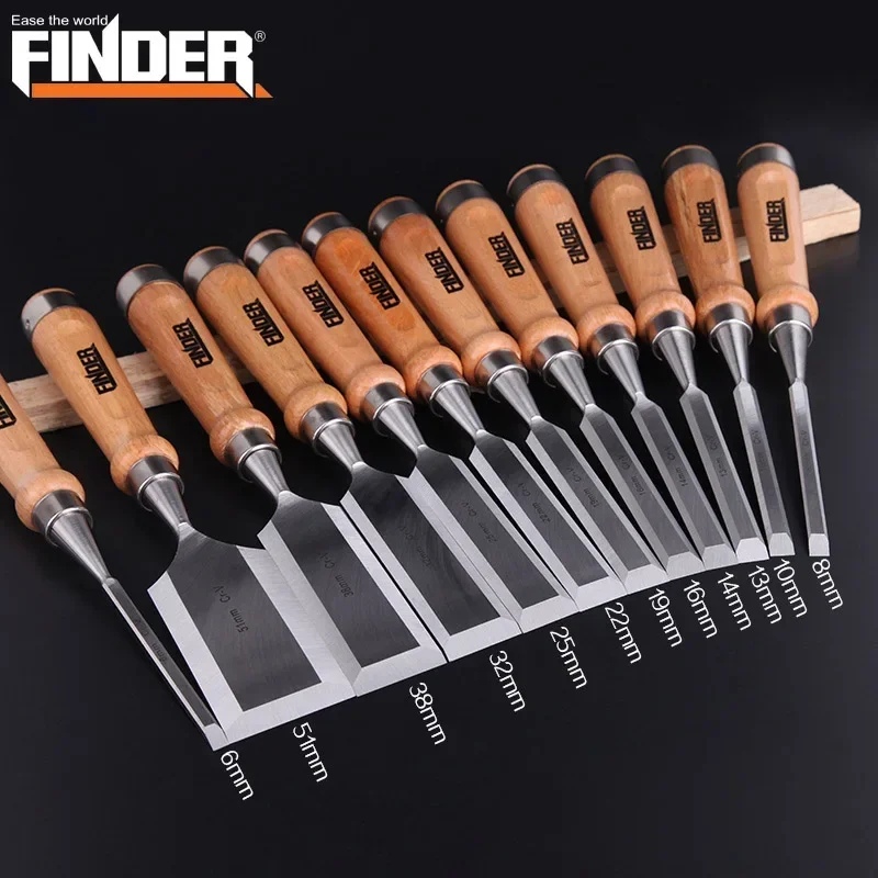 6-51mm Professional Chisels Wood Tools Chisel Sharpener Carving Knife Woodworking Carpenter Tools Gouges for Carving Wood Graver