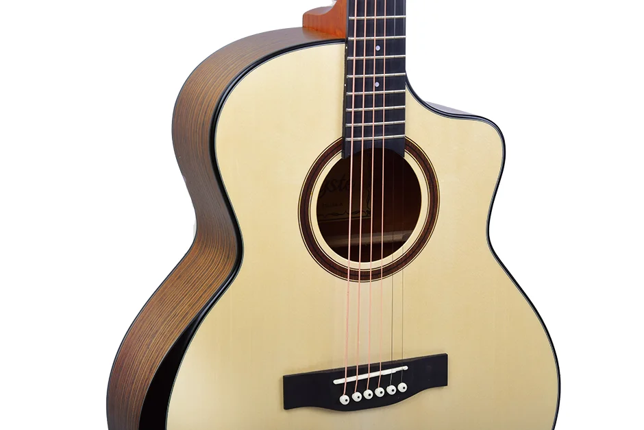 High quality wholesaler price 40 inch handmade armrest acoustic electric guitar from Chinese musical instrument manufacturer