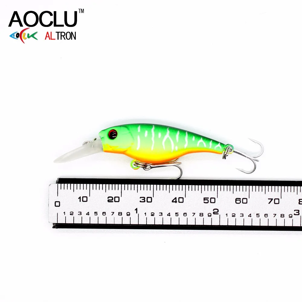 AOCLU Mini Shad 40mm 2.5g Hard Bait Small Minnow Crank Fishing Lures Deep Diver Swimmer Bass Trout Fresh Saltwater Tackle