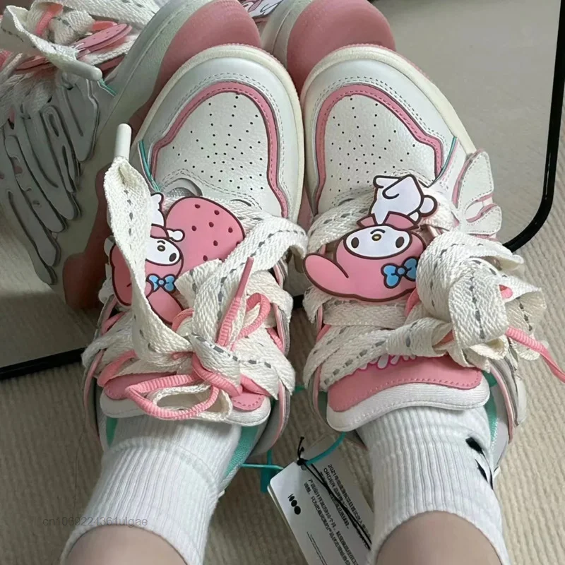 2023 nowe buty Sanrio Anime moja melodia trampki Y2k moda na buty damskie wypoczynek na świeżym powietrzu sportowe buty deskorolkowe akcesoria dla