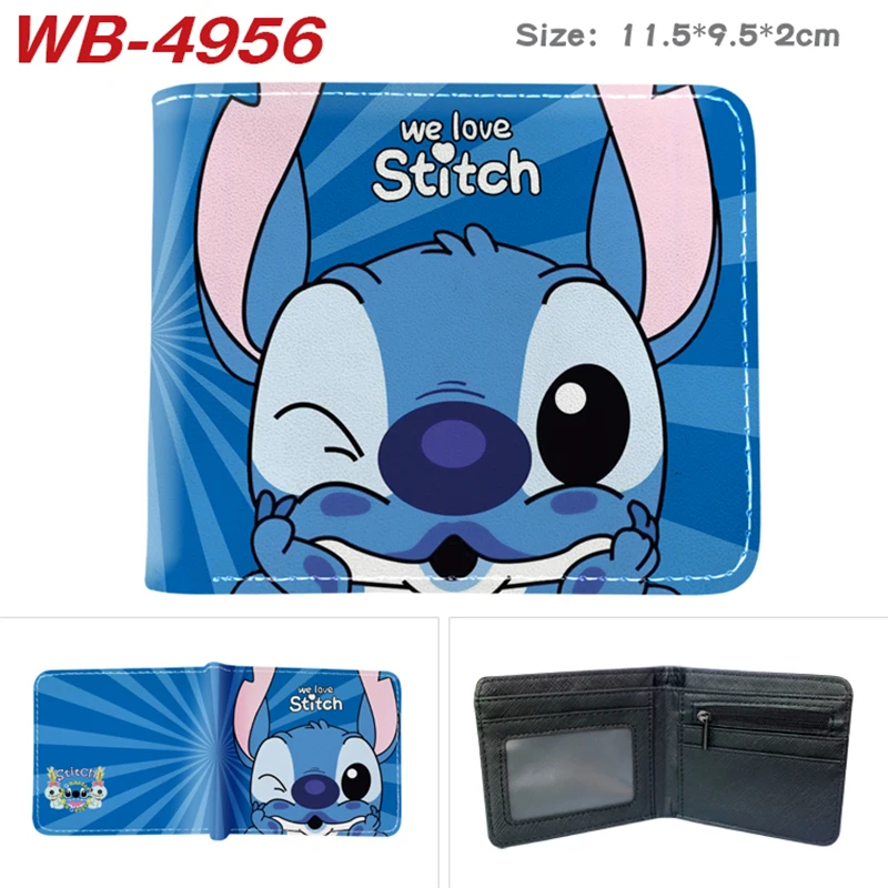 Miniso Cartoon Stitch Wallet Short Purse with Coin Pocket