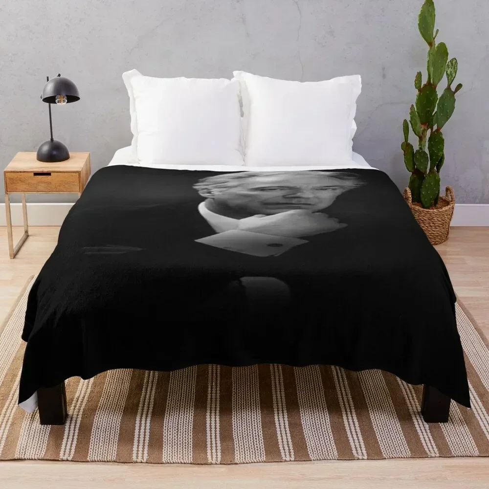 

Alan Rickman Throw Blanket Compact Warm Blanket for Car Road Trip