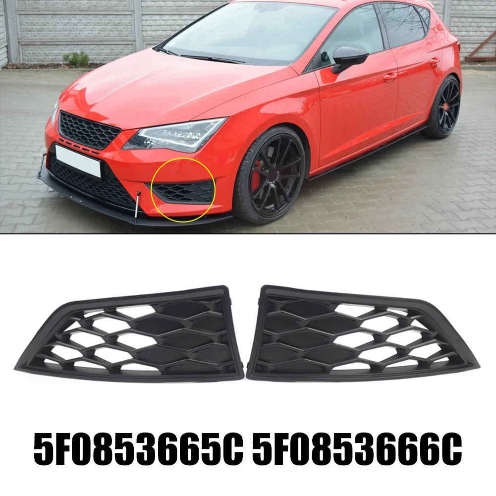 

Car Front Bumper Lower Grille For Seat 2012-2016 Front Grille Left & Right 5F0853666C 5F0853665C Car Accessories