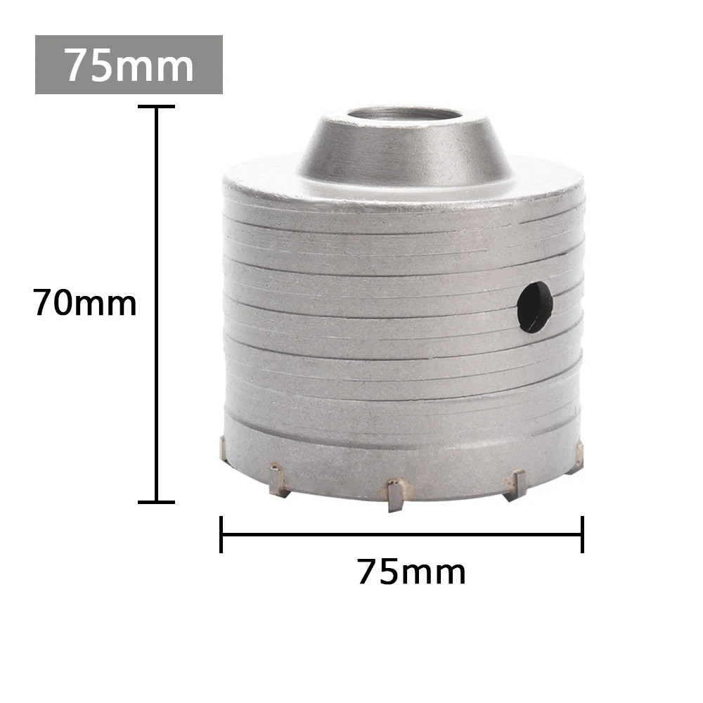 1Pc 30-150mm Boren kroon voor Betonnen Muur Gatenzaag SDS PLUS Hamerboor set met Ronde As Cement Steen Cutter Tool