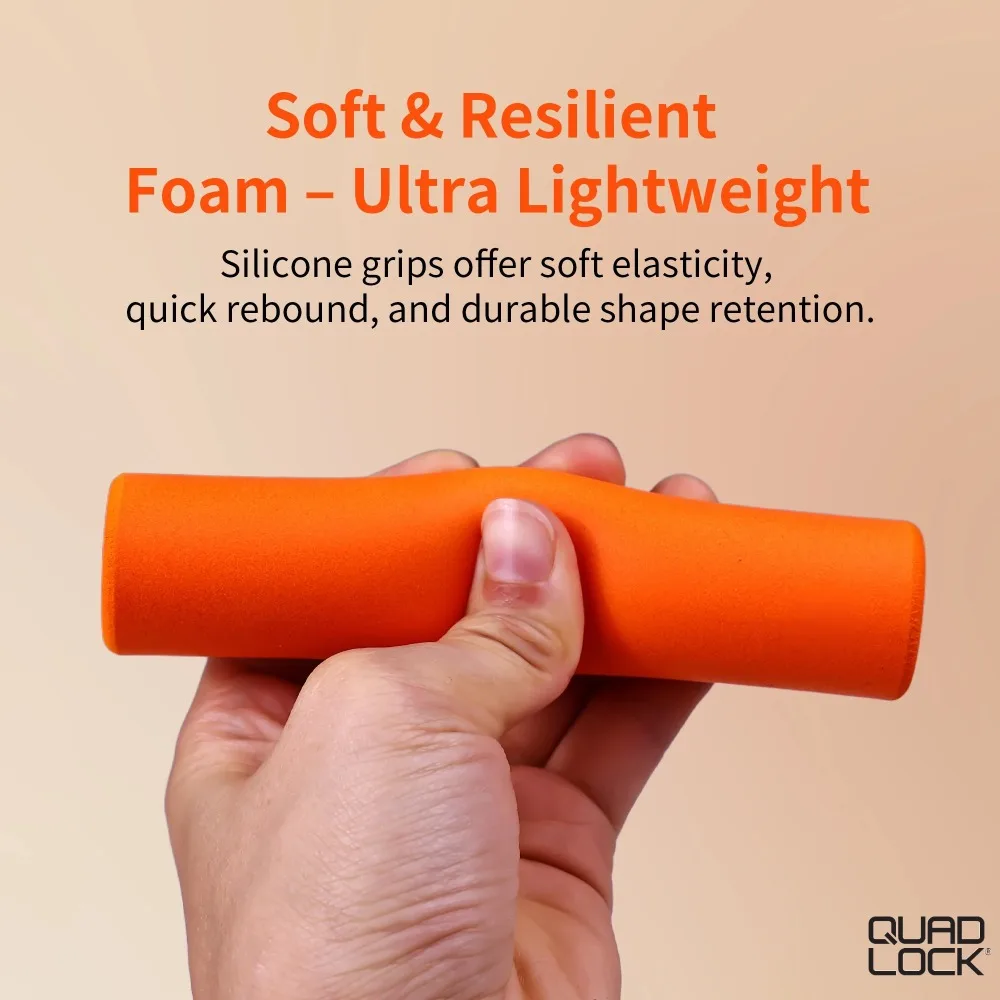 

QUAD LOCK Silicone Shock-Absorbing Bicycle Grips Parts Bilateral Lock Bicycle Handlebar Grips Lock on Handles Non-slip