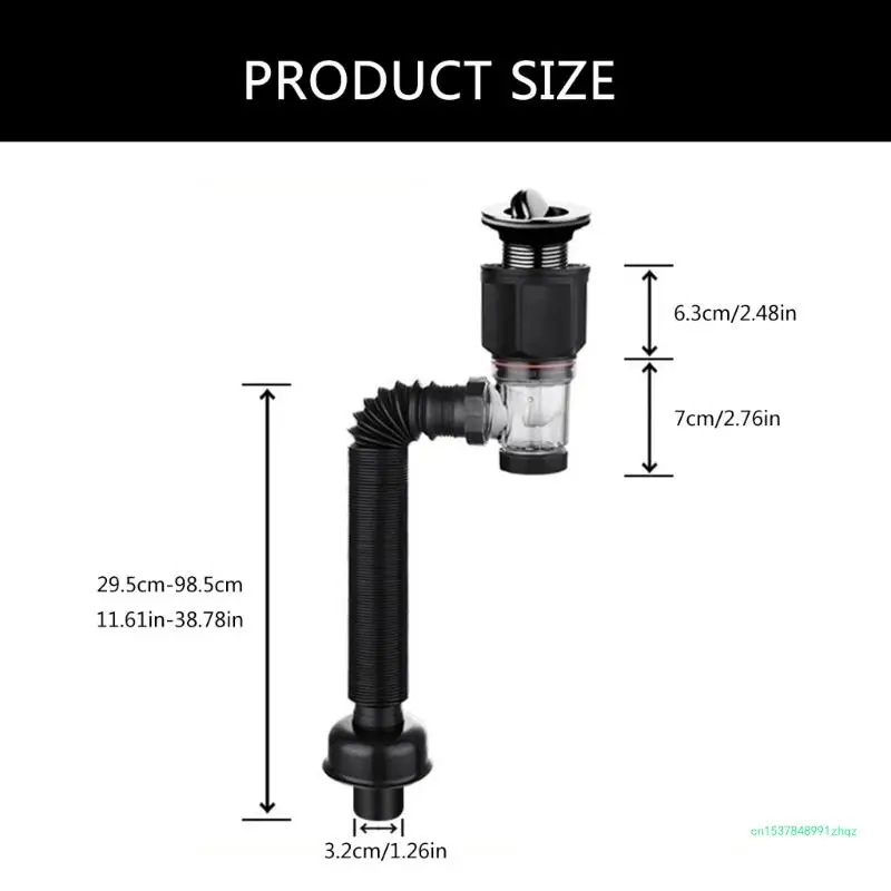 Rura spustowa zlewu kuchennego elastyczny rozciągliwy dezodorant sitko rurociągi umywalka zapobiegająca zatykaniu wąż sitko do
