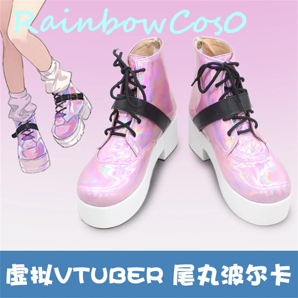 Virtual YouTuber  Vtuber hololive Omaru Polka Cosplay Shoes Boots Game Anime Carnival Halloween Rainbowcos0 W2630