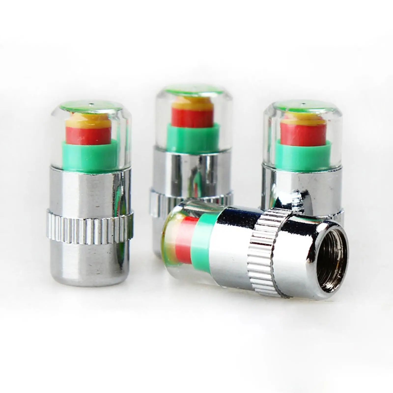 4PCS Car Tire Pressure Monitor Valve Stem Caps 36PSI, Universal Tire Pressure Sensor Indicator 3 Color Eye Alert Easy to Read