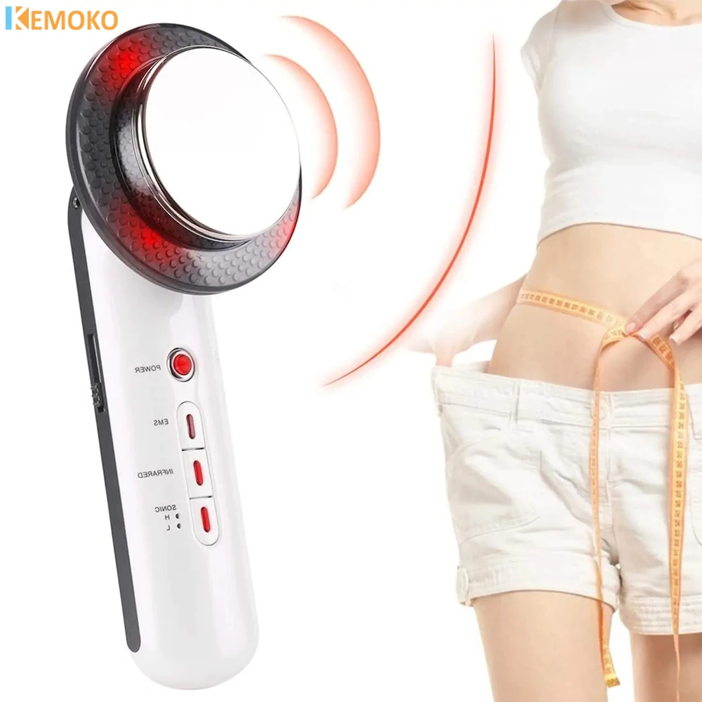 Máquina de cavitación ultrasónica 3 en 1 EMS para perder peso, quemador de grasa anticelulítico, máquina de adelgazamiento por infrarrojos, aparato de belleza para el cuidado