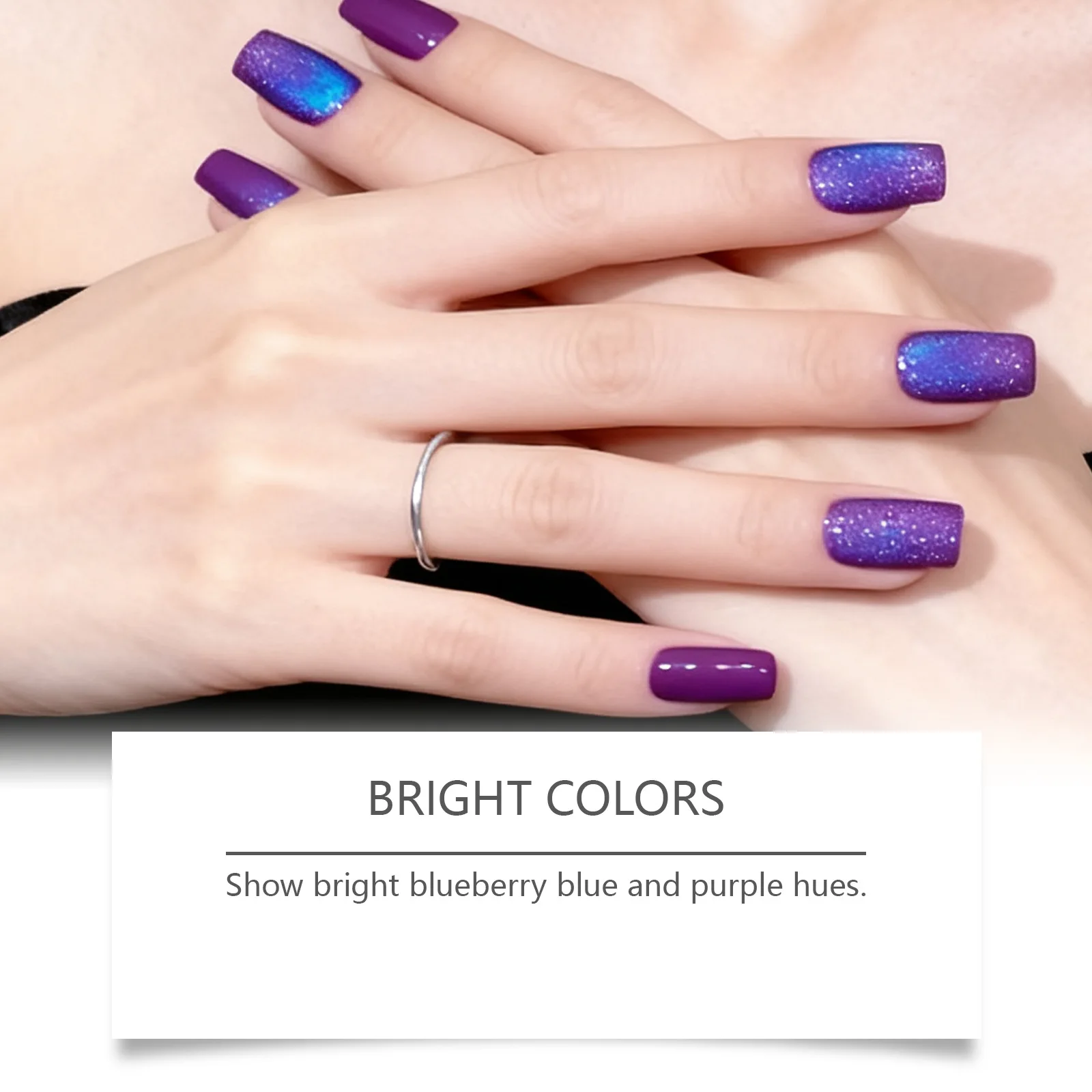 10ml 블루 캣 아이 젤 네일 폴리쉬 울트라 씬 3 레이어 글래스 비즈 소크 오프 마그네틱 네일 아트 젤 바니쉬 지속적인 광택 매니큐어