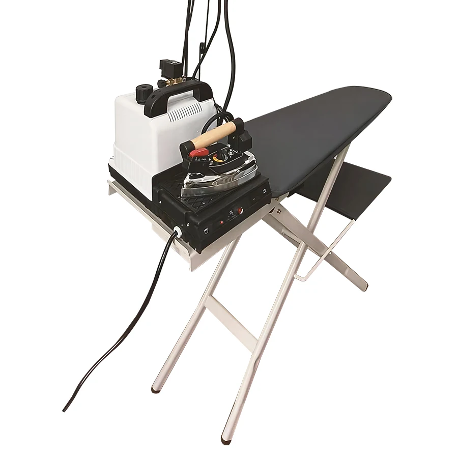 

Home Use Foldable Ironing Board with Handheld Boiler Steam Iron Electric Steam Boiler Mini Ironing Table Set Easy Operation