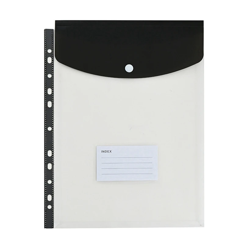 مجلدات تنظيم الجيب TTKK الساخنة، 12 عبوة من المجلدات القابلة للتوسيع والمغلفات البلاستيكية ومجلدات الموثق لـ 2/3/4 حلقة الموثق