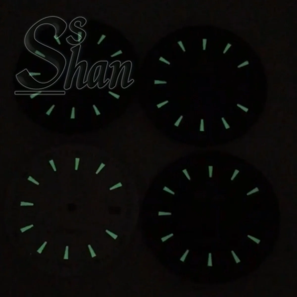 قرص C3 أزرق وأخضر وأسود 33 مم مناسب لقطع غيار الحركات الأوتوماتيكية NH35A وNH36