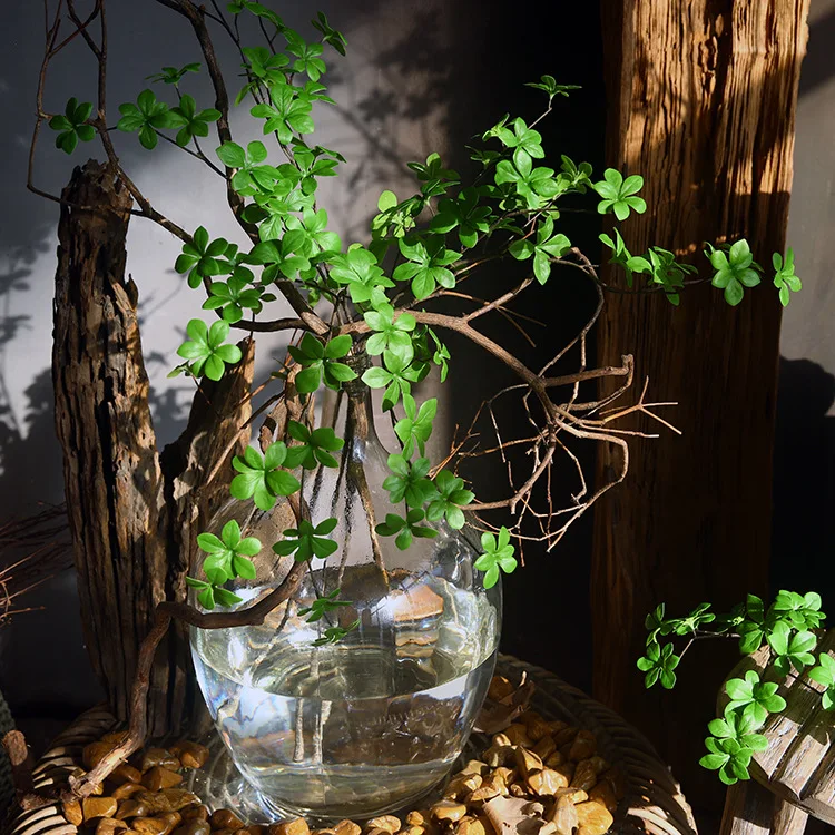 

Artificial Green Plant Hanging Bell Datura Evergreen Leaves Nordic Home Decor Living Room Gift Indoor Housewarming Greeny Plants
