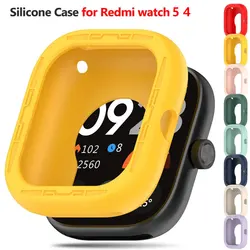For Redmi watch 5 4 Silicone Case Bumper Smart Watch Accessories Protective Cover for Xiaomi Redmi Watch 4 5 Protector Frame