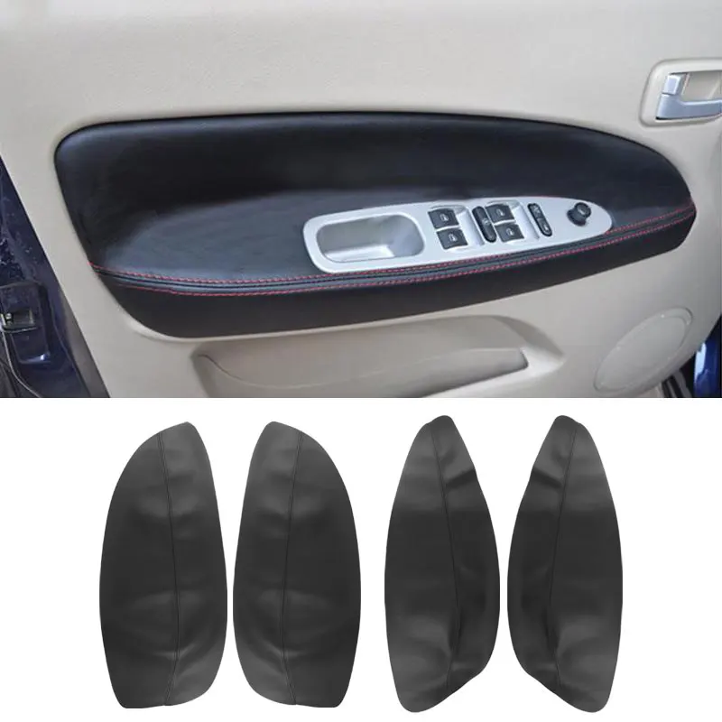 For Chery Tiggo 2005 2006 2007 2008 2009 2010 Car Door Handle Armrest Panel Microfiber Leather Cover