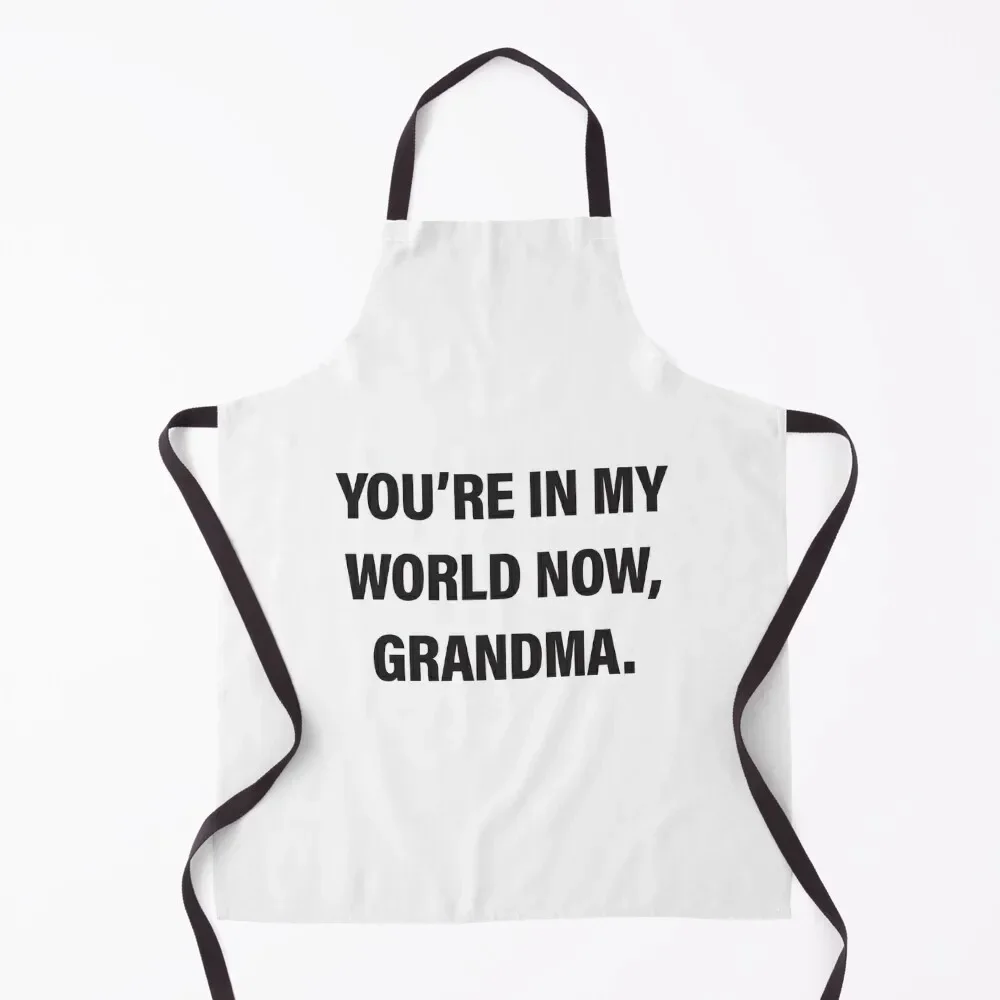 

Happy Gilmore - You're in My World Now, Grandma Apron professional hairdresser Useful Things For Kitchen Apron