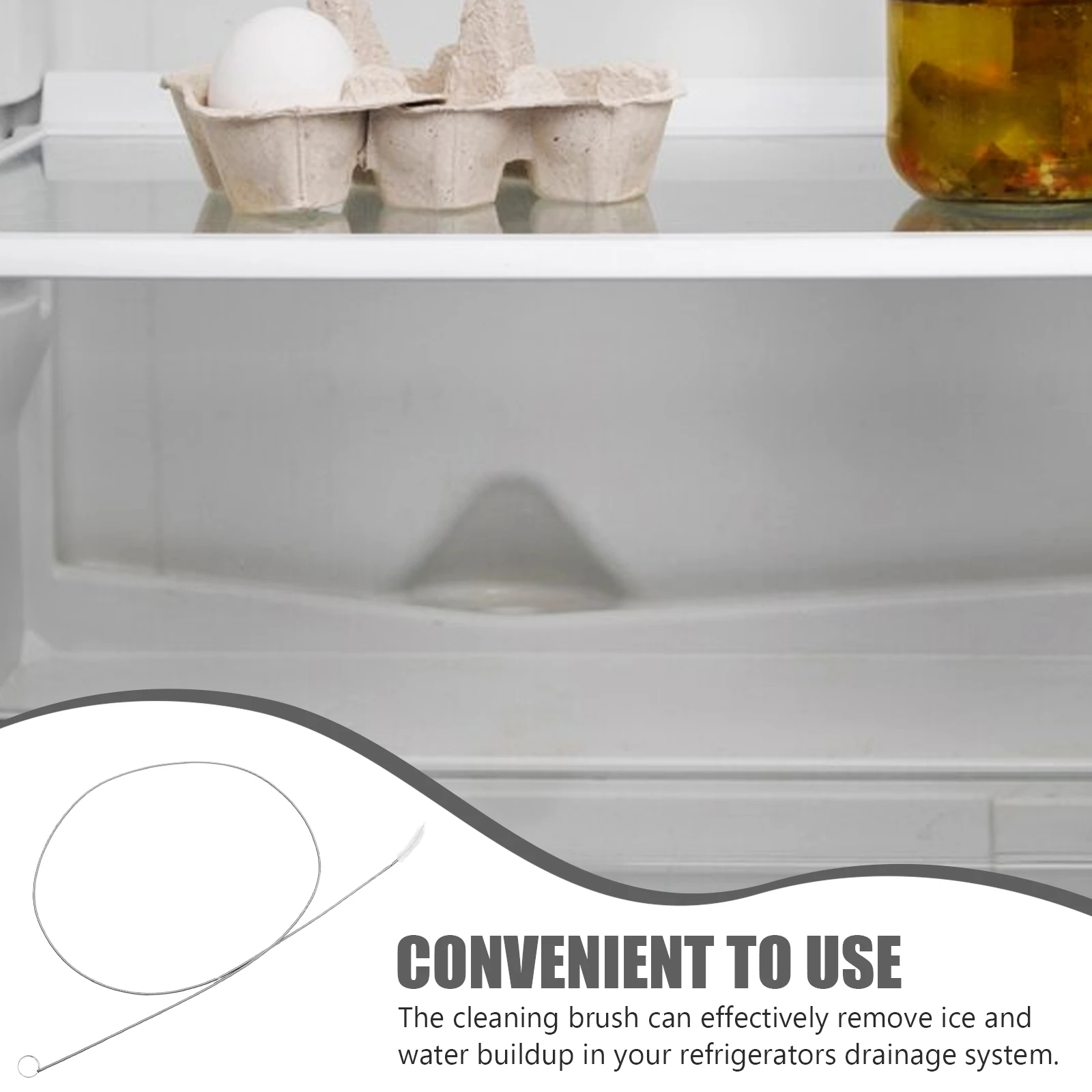 

Stainless Steel Pipe Cleaning Brushes for Refrigerator Drain System Flexible Nylon Cleaner Tube